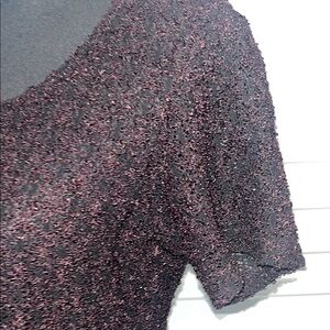 Elegant Black /brown vintage Women's Top large hard to describe, but it’s pretty